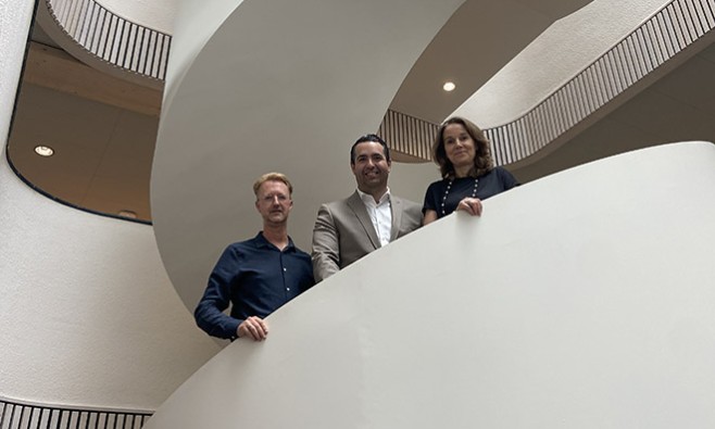 Martijn Wokke, Olivier Neven and Deborah Nas